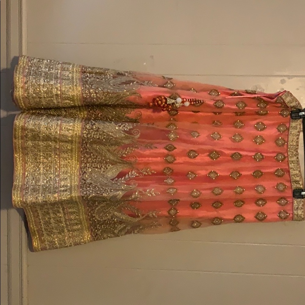 Indian Wear/ Lehenga Choli Set Blush Pink - Picture 1 of 8
